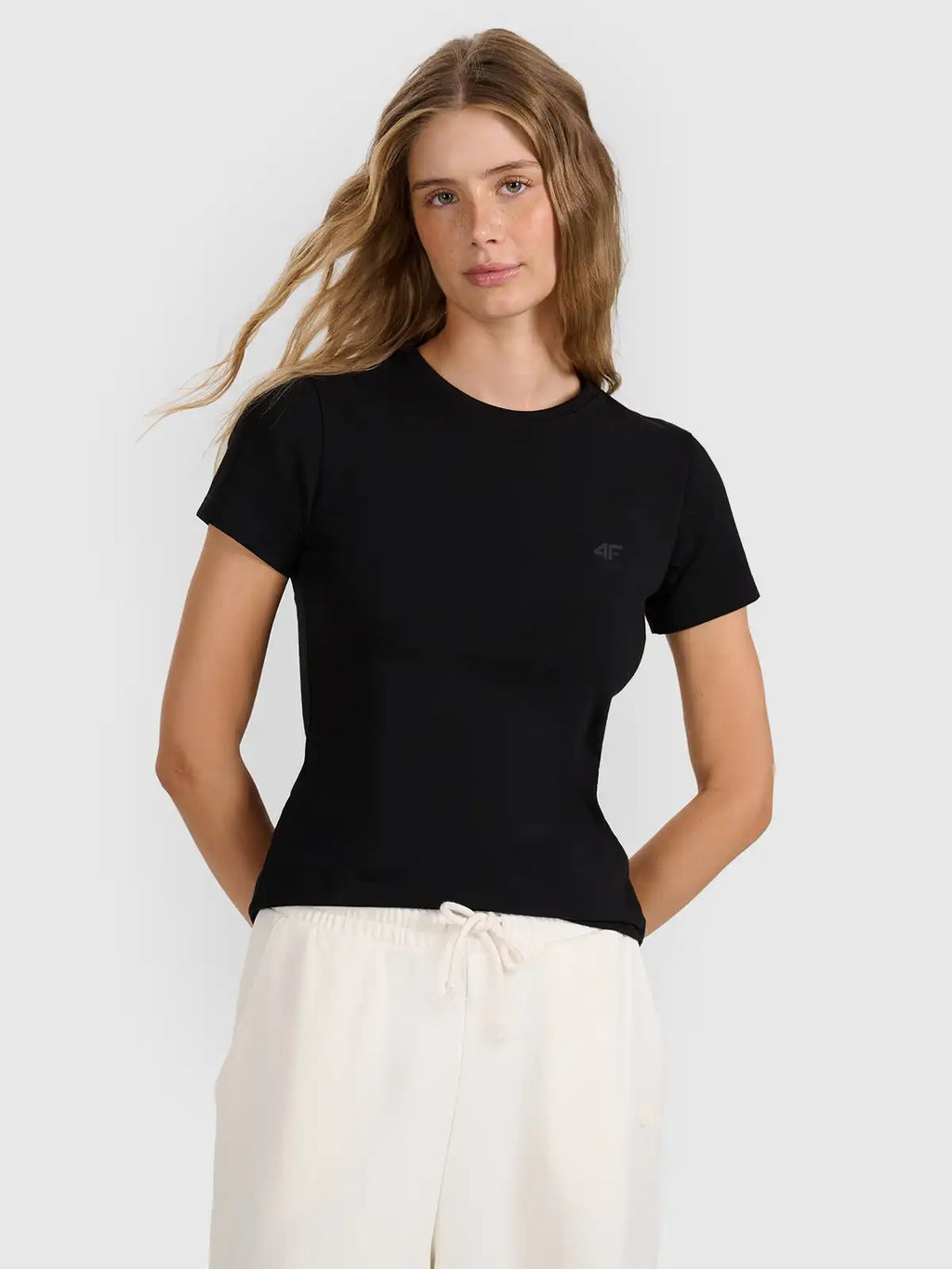 Camiseta Sportstyle slim - Preta | 4F