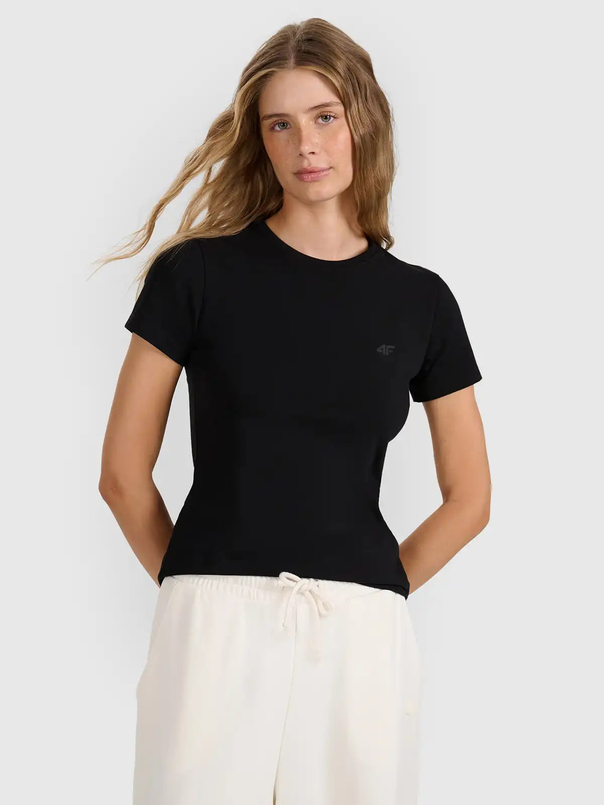 Camiseta Sportstyle slim - Preta | 4F