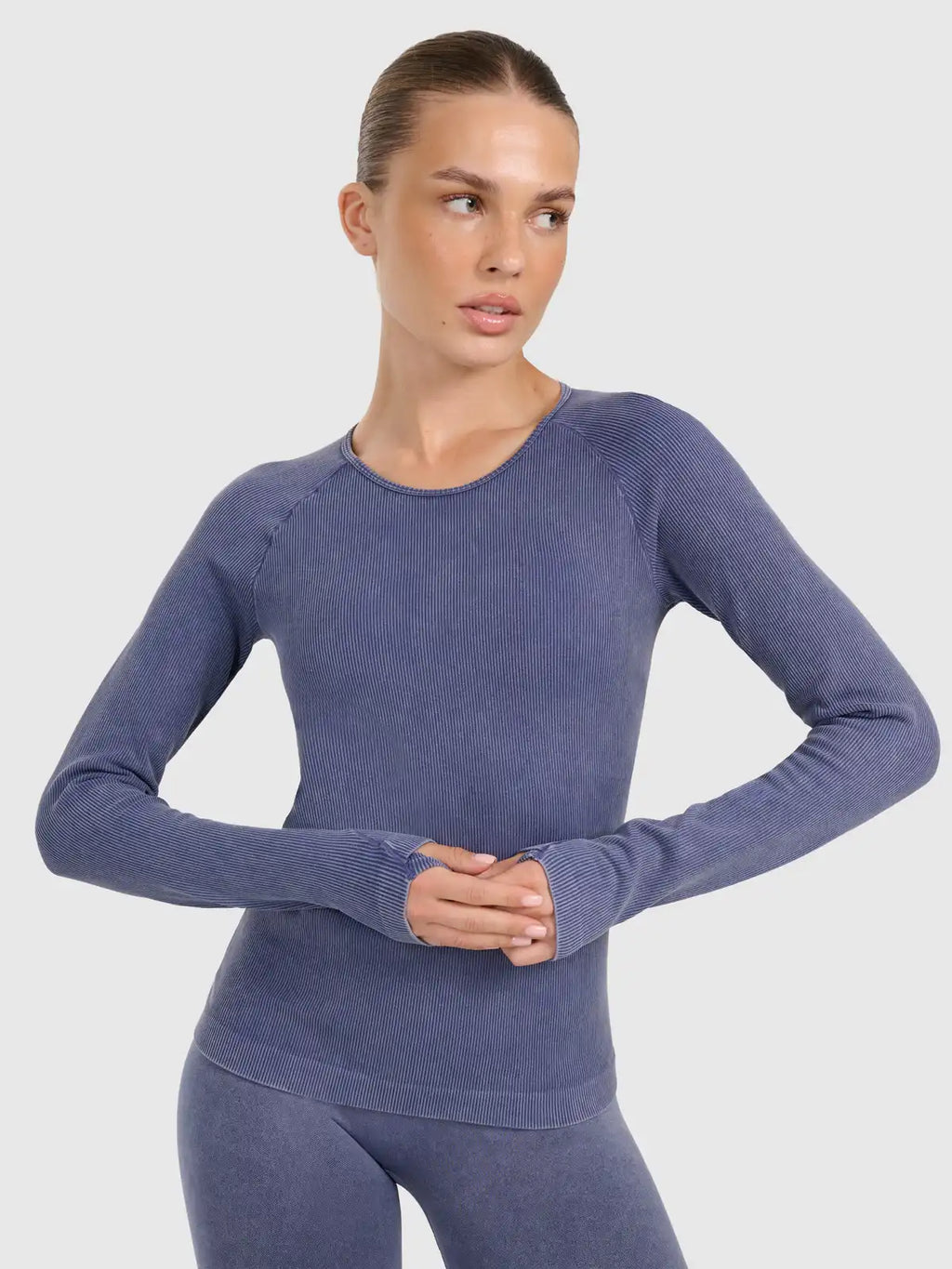 Camiseta Manga Longa FNK Yoga - Azul Escuro | 4F