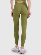Legging Esportiva Feminina Yoga - Verde oliva | 4F