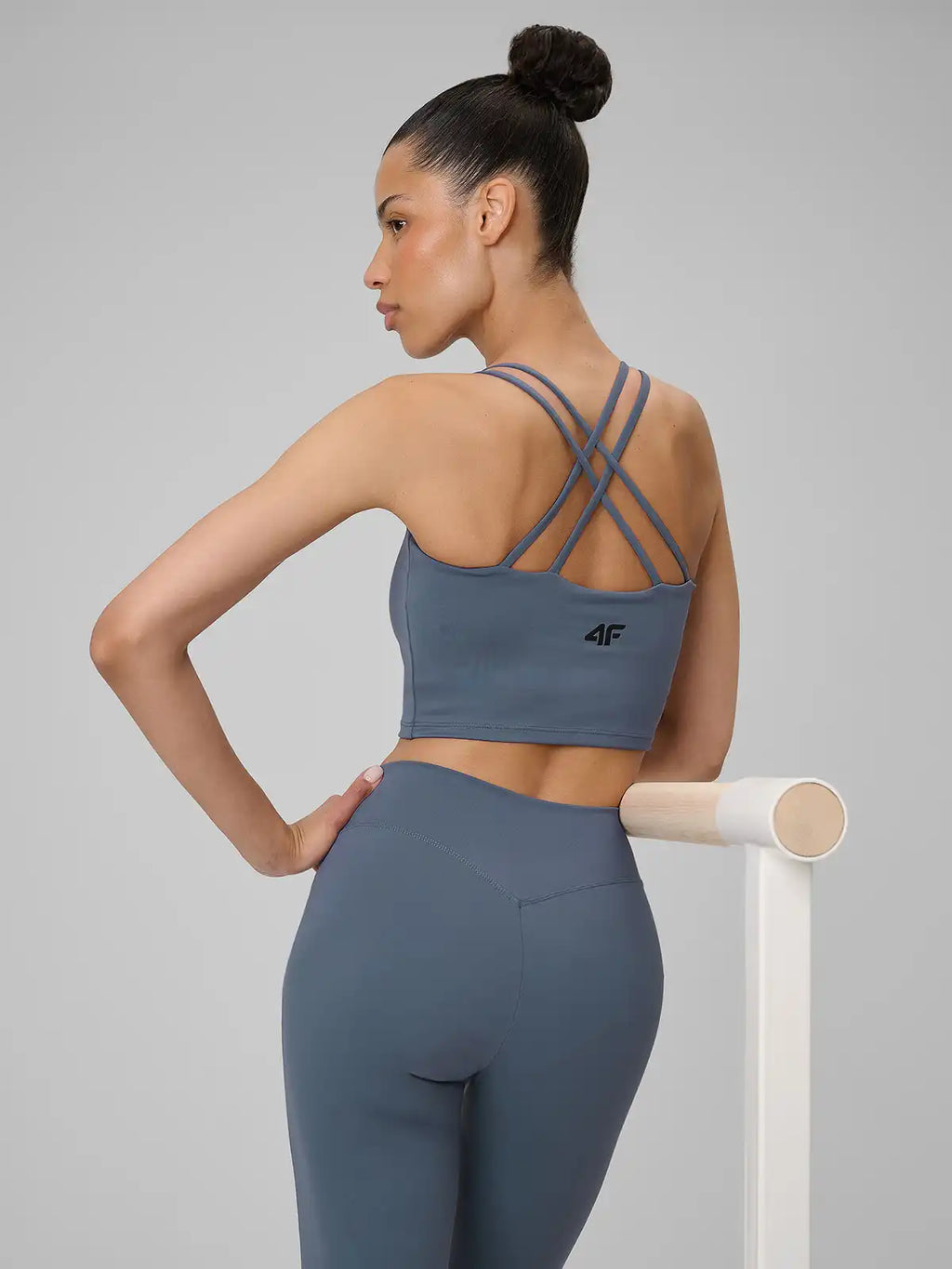 Top Cropped Feminino Yoga Quick-drying - Azul Marinho | 4F