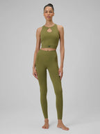 Legging Esportiva Feminina Yoga - Verde oliva | 4F