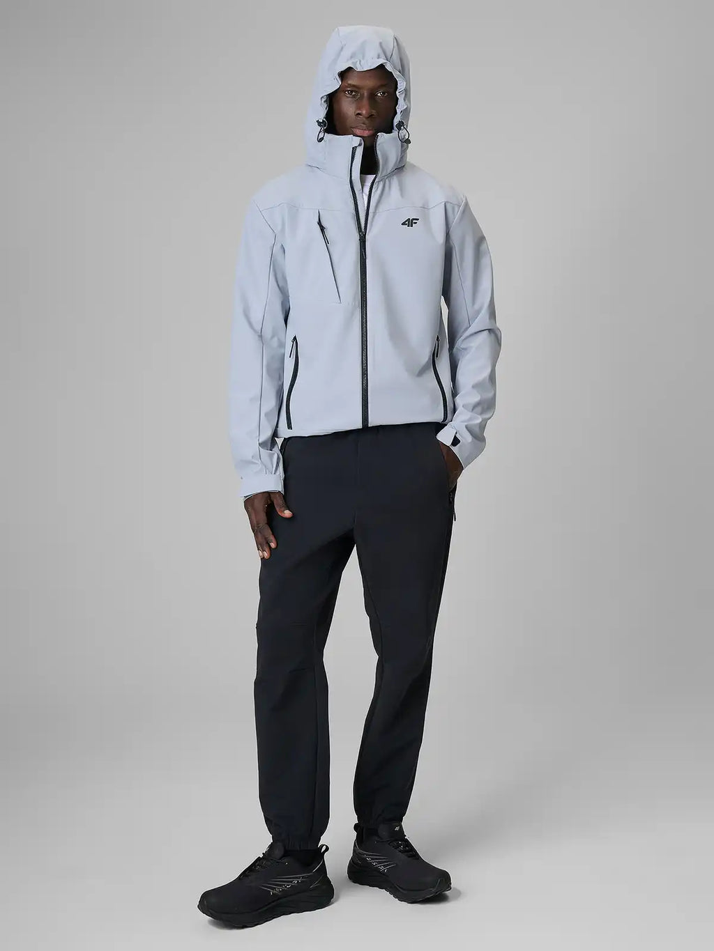 Jaqueta Softshell Masculina com Membrana 5000 - Cinza | 4F
