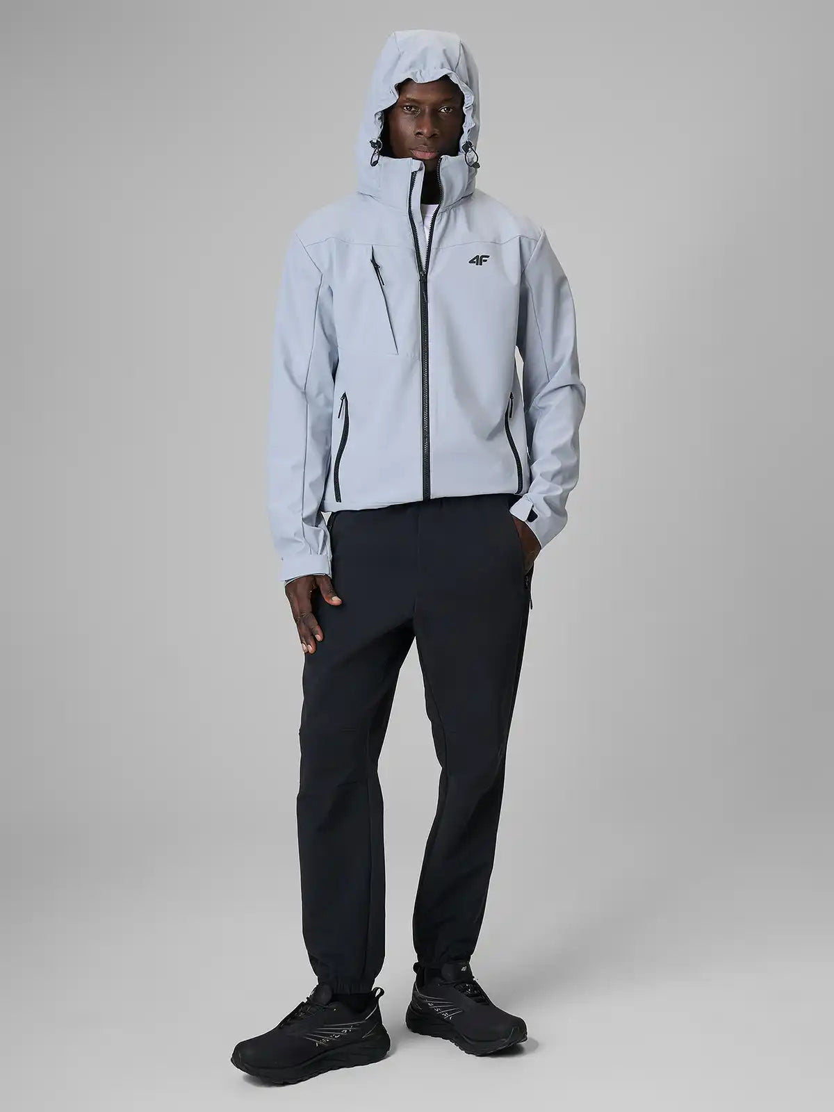 Jaqueta Softshell Masculina com Membrana 5000 - Cinza | 4F