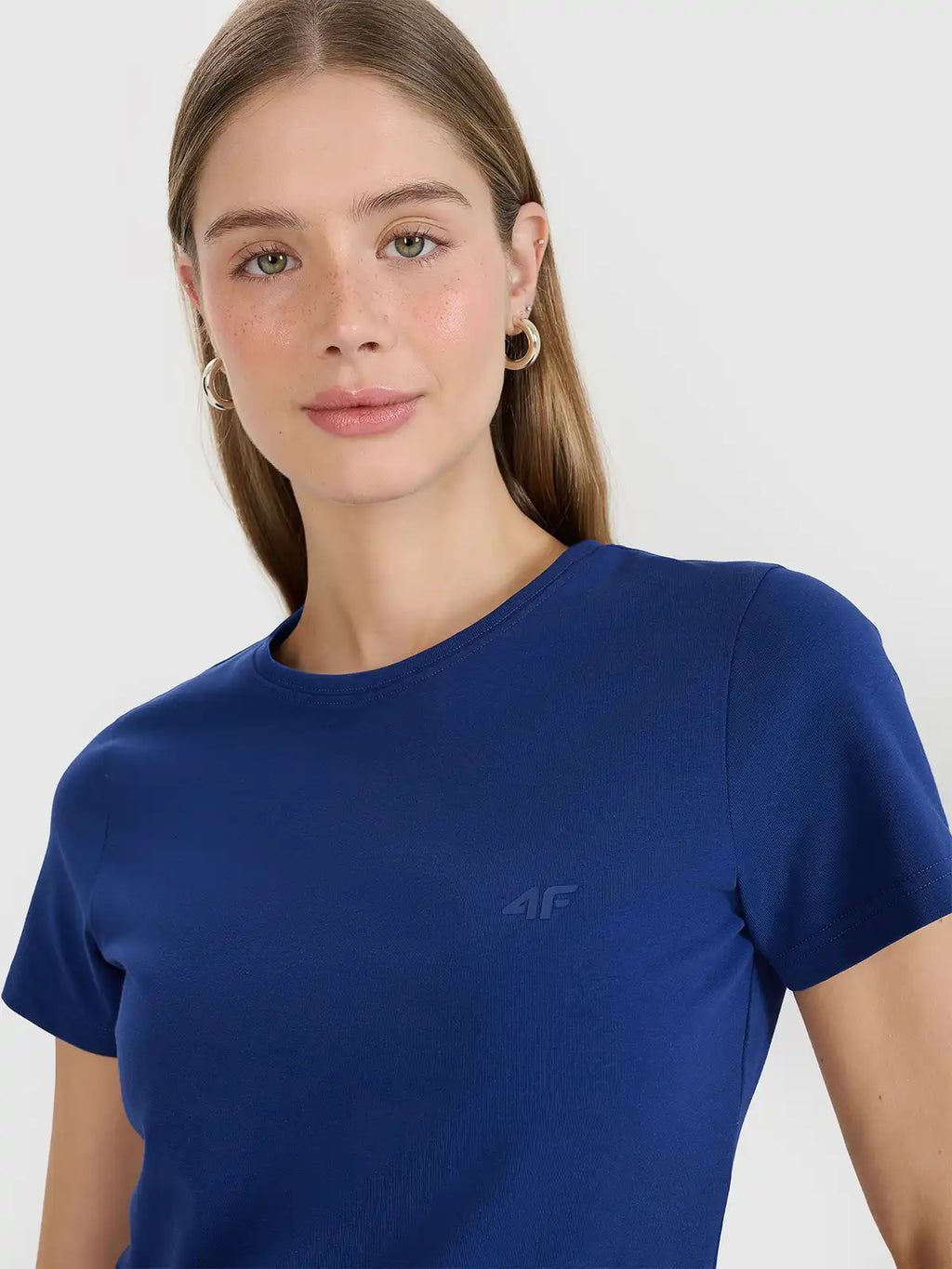 Camiseta Sportstyle slim - Azul Marinho | 4F