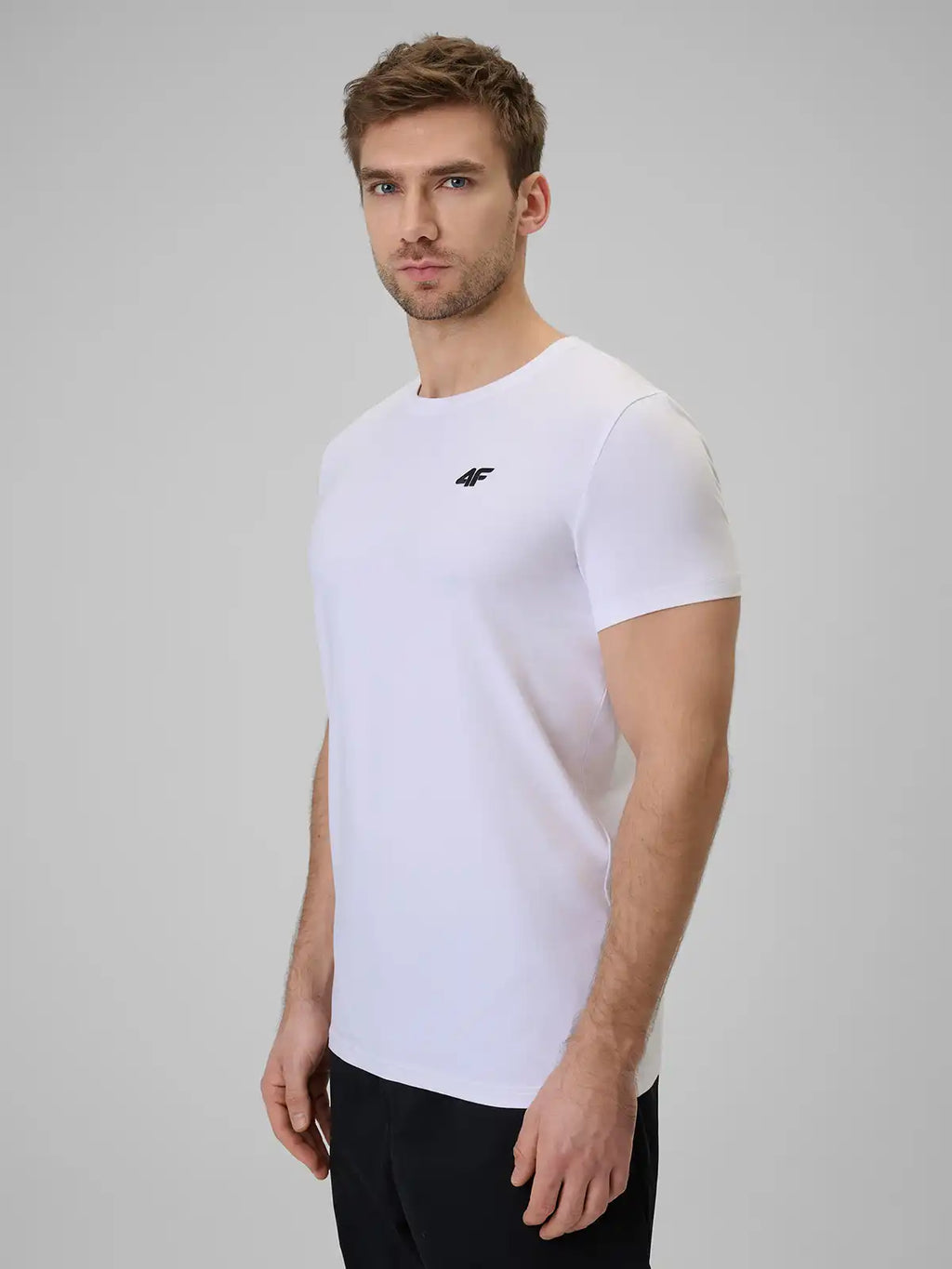 Camiseta Slim Masculina Sportstyle - Branco | 4F