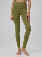 Legging Esportiva Feminina Yoga - Verde oliva | 4F