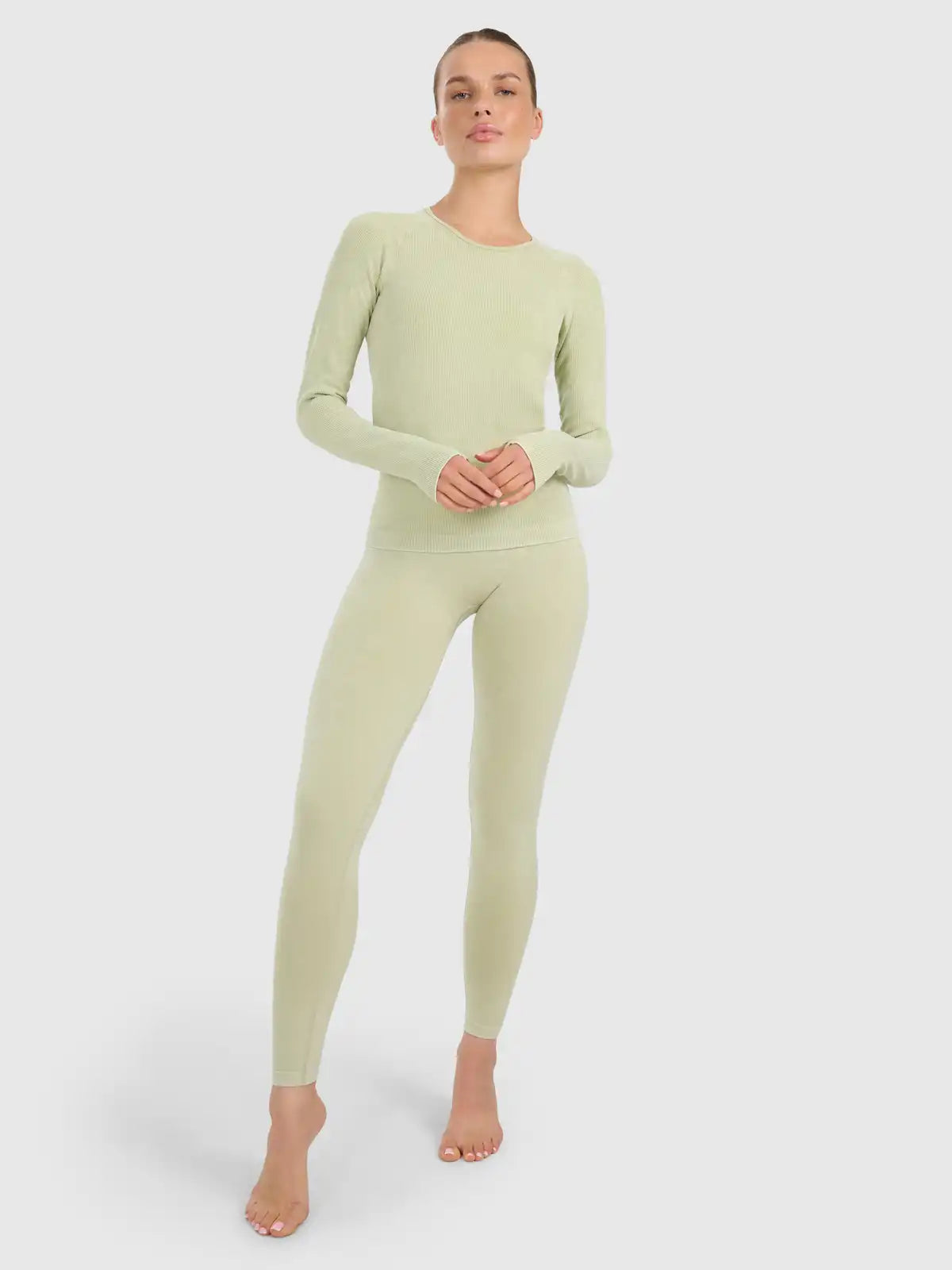 Camiseta Manga Longa FNK Yoga - Verde Claro | 4F