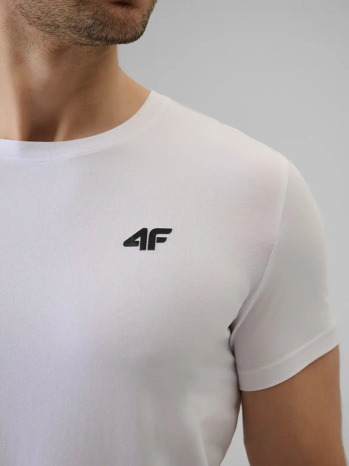 Camiseta Slim Masculina Sportstyle - Branco | 4F