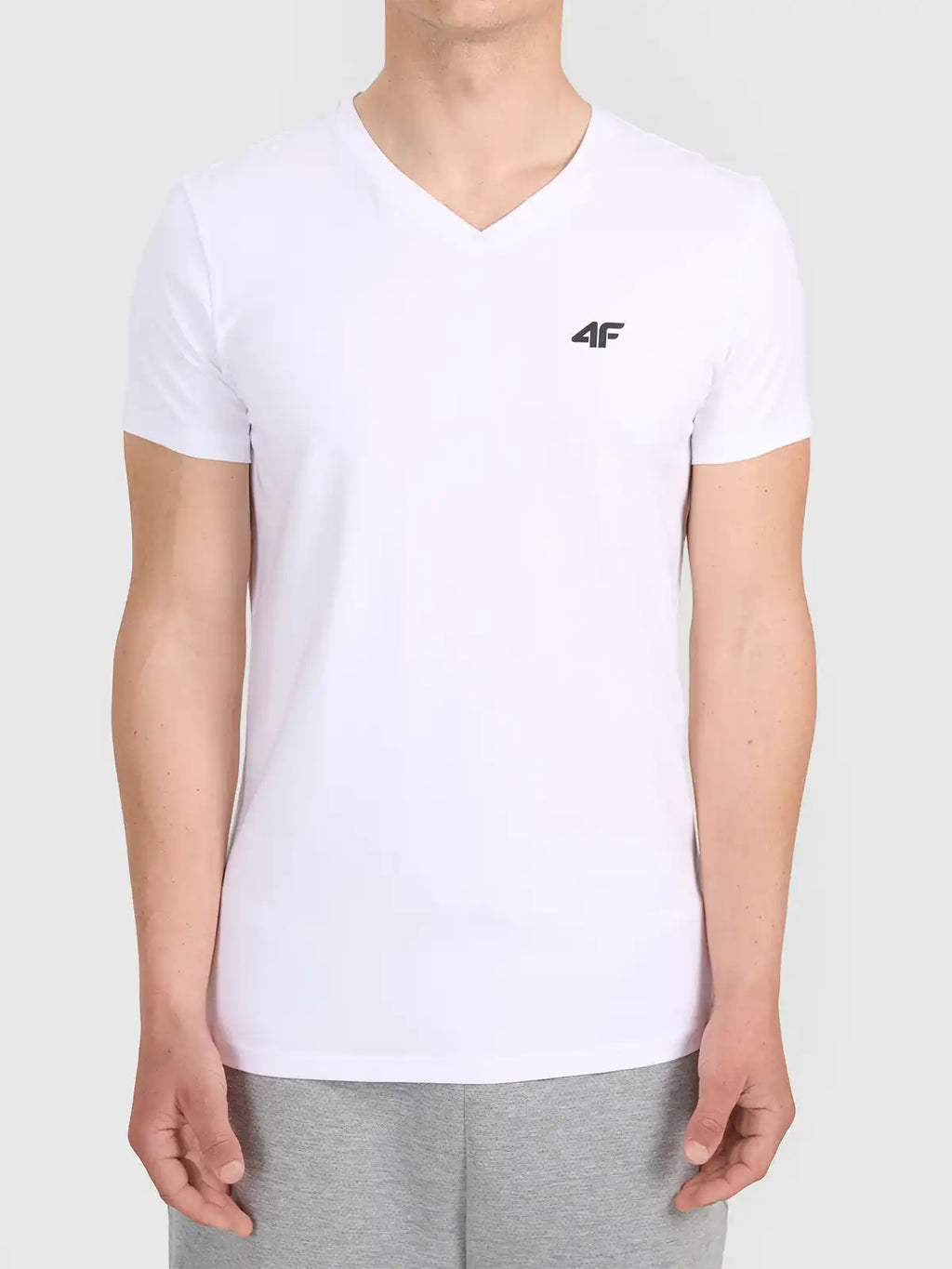 Camiseta Slim Masculina Sportstyle - Branco | 4F