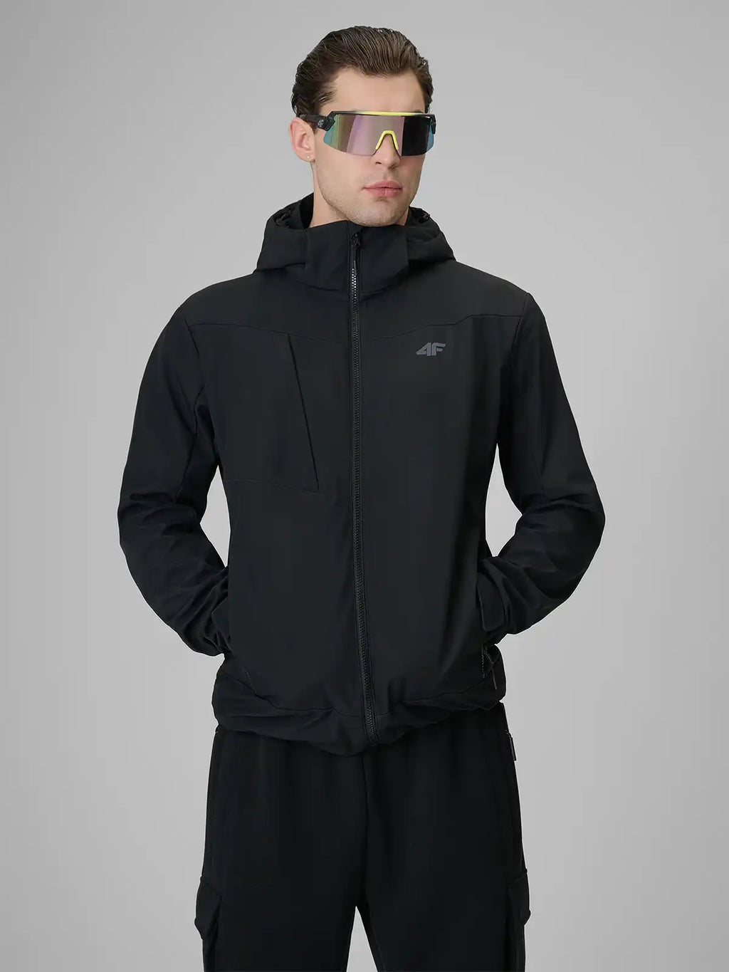 Jaqueta Softshell Masculina com Membrana 5000 - Preto | 4F